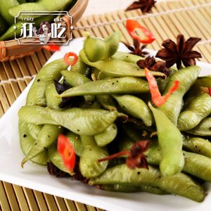 〔狂吃crazy eat〕黑胡椒即食毛豆莢200g/包